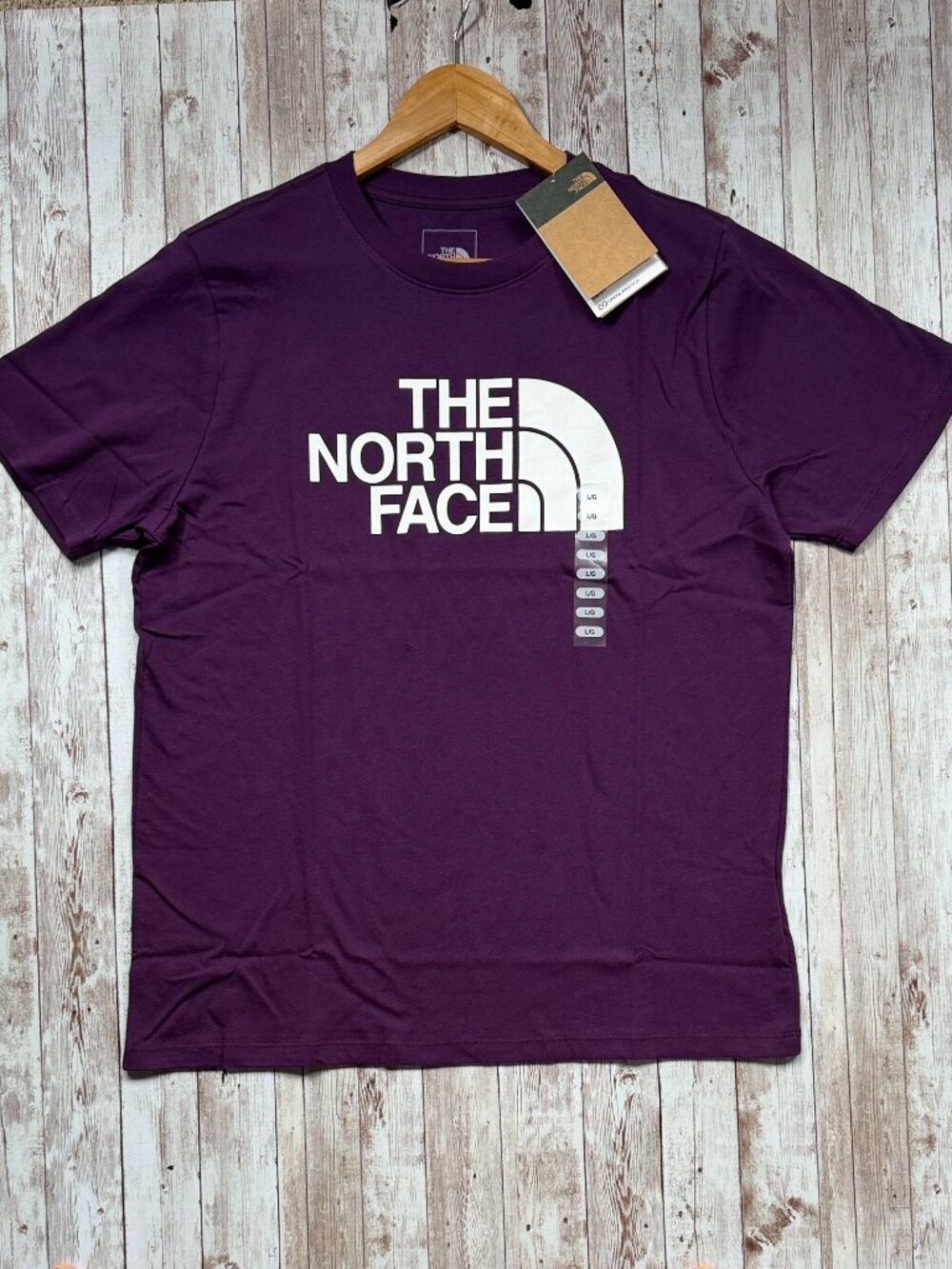 The North Face Women’s Half-Dome Logo Tee sz Large Short Sleeve Blackcurrant